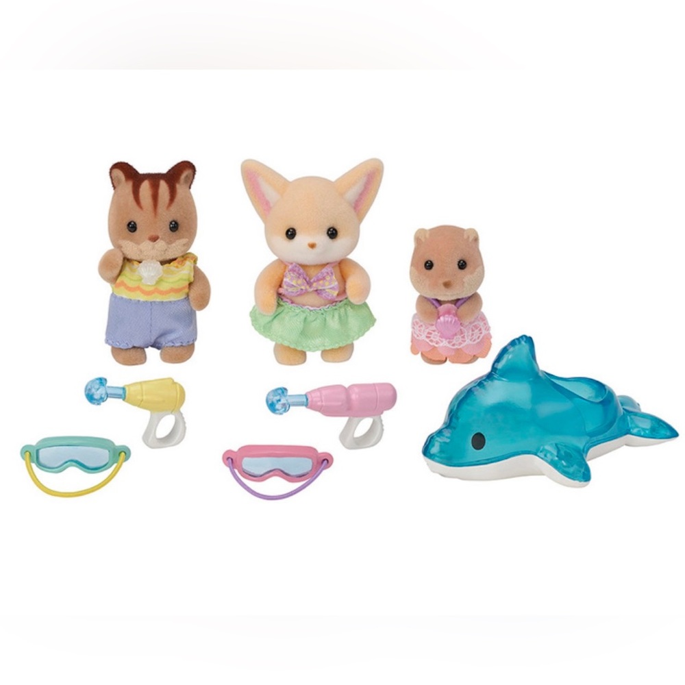NEW! Sylvanian Families / Calico Critters Baby Friends - Water Play - Playset